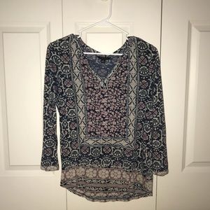 Lucky Brand 3/4 sleeve shirt